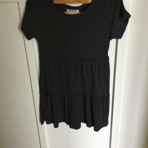 Dark gray midi dress